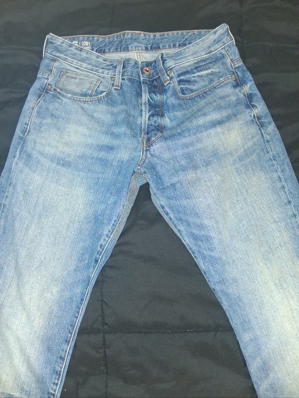 G-Star Slim Straight Blue Jeans